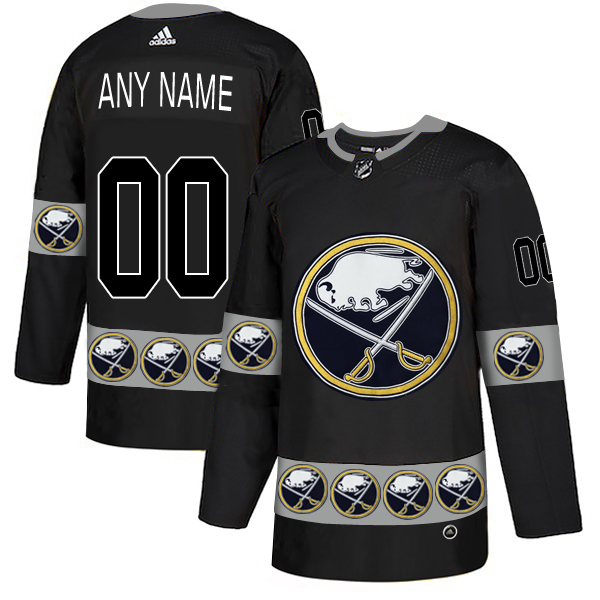 2019 Men Buffalo Sabres customized Black Adidas NHL jerseys